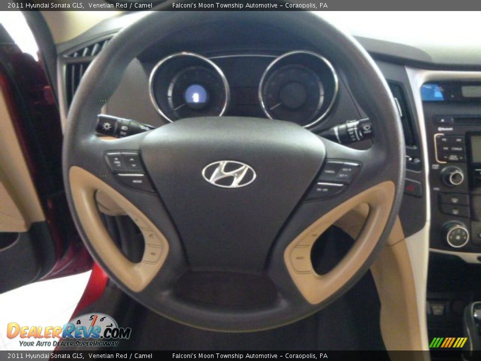 2011 Hyundai Sonata GLS Venetian Red / Camel Photo #22