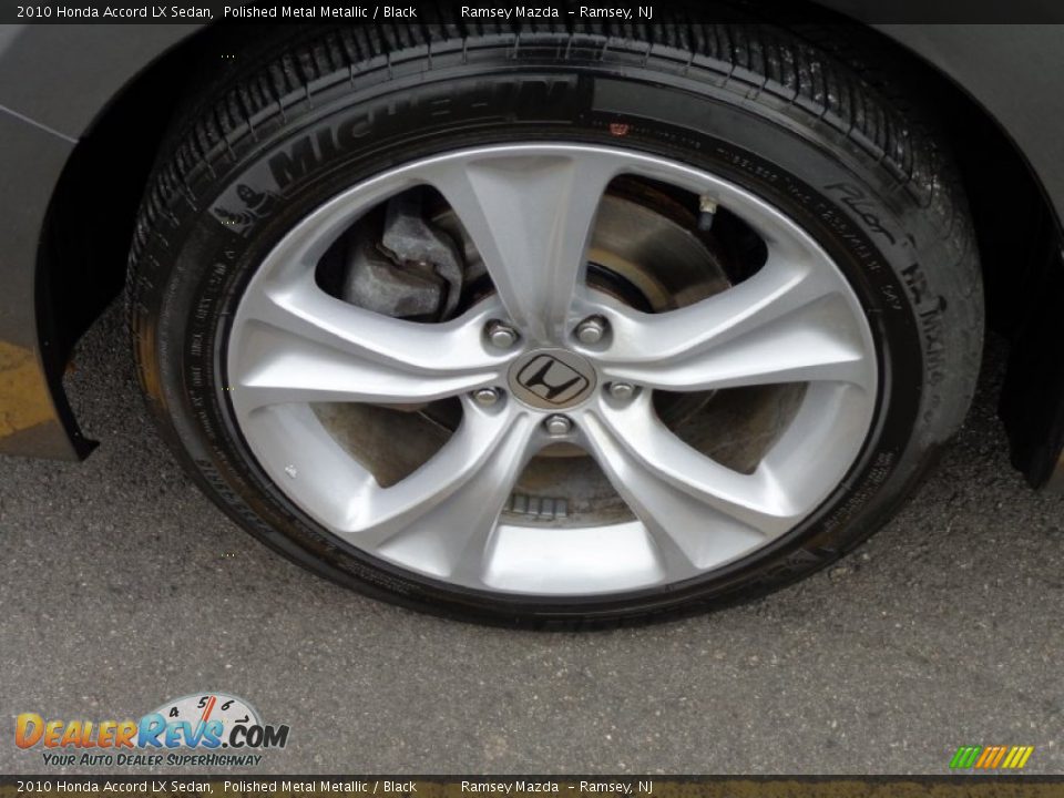 2010 Honda Accord LX Sedan Polished Metal Metallic / Black Photo #26