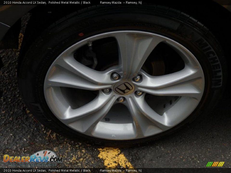 2010 Honda Accord LX Sedan Polished Metal Metallic / Black Photo #28