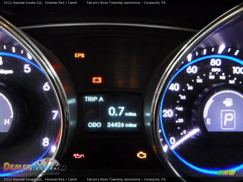 2011 Hyundai Sonata GLS Venetian Red / Camel Photo #25