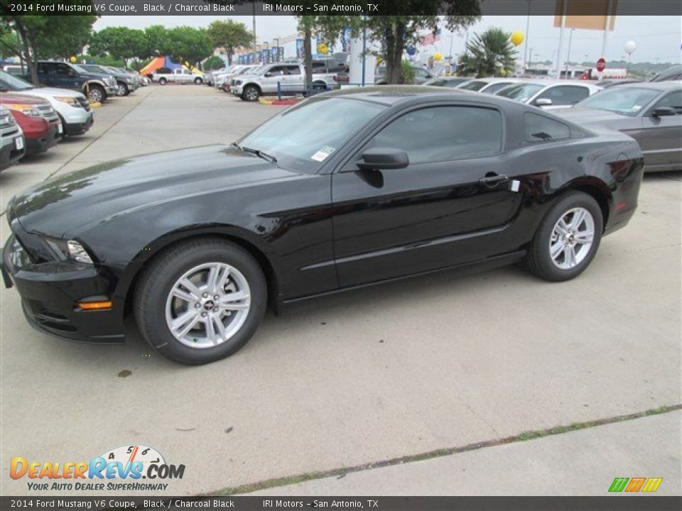 2014 Ford Mustang V6 Coupe Black / Charcoal Black Photo #1