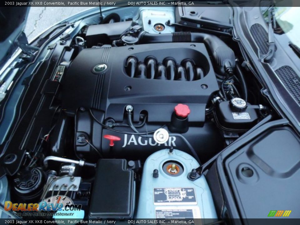 2003 Jaguar XK XK8 Convertible 4.2 Liter DOHC 32-Valve V8 Engine Photo #27