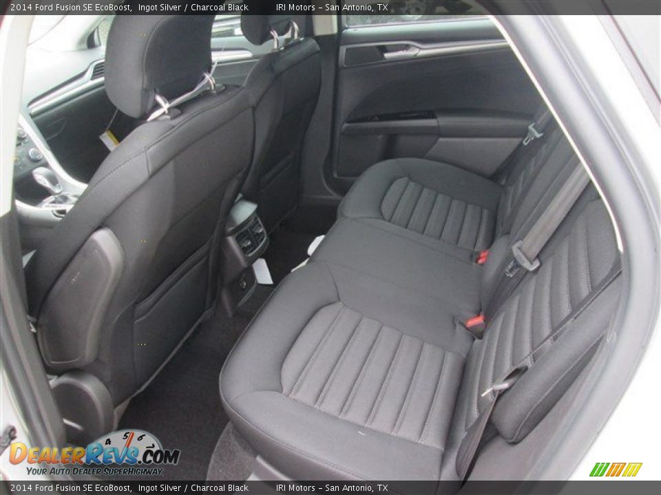 2014 Ford Fusion SE EcoBoost Ingot Silver / Charcoal Black Photo #8