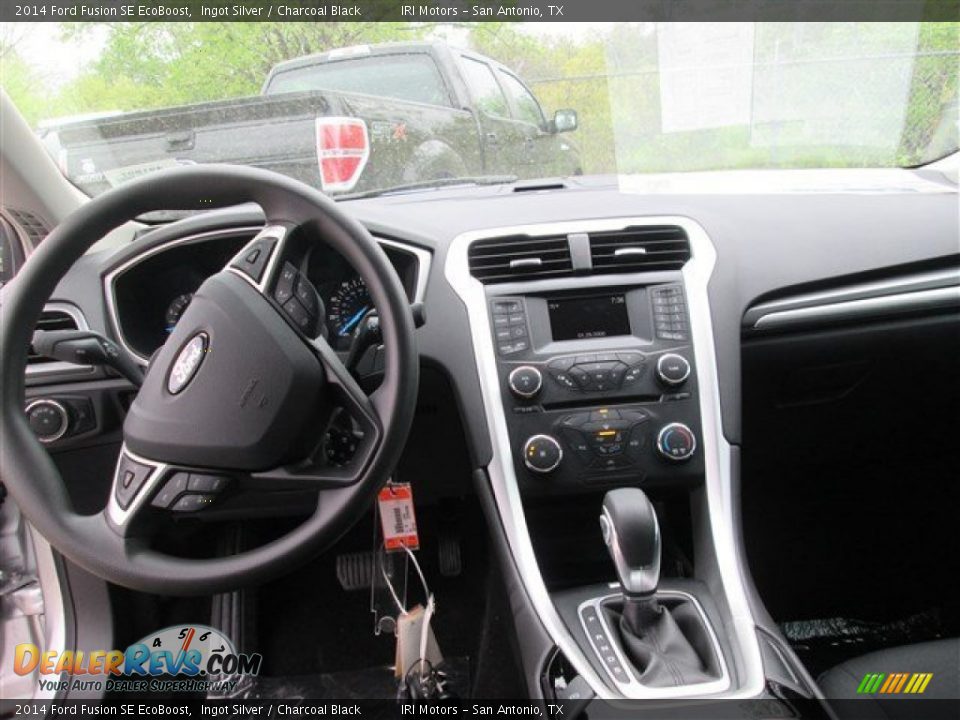 2014 Ford Fusion SE EcoBoost Ingot Silver / Charcoal Black Photo #9