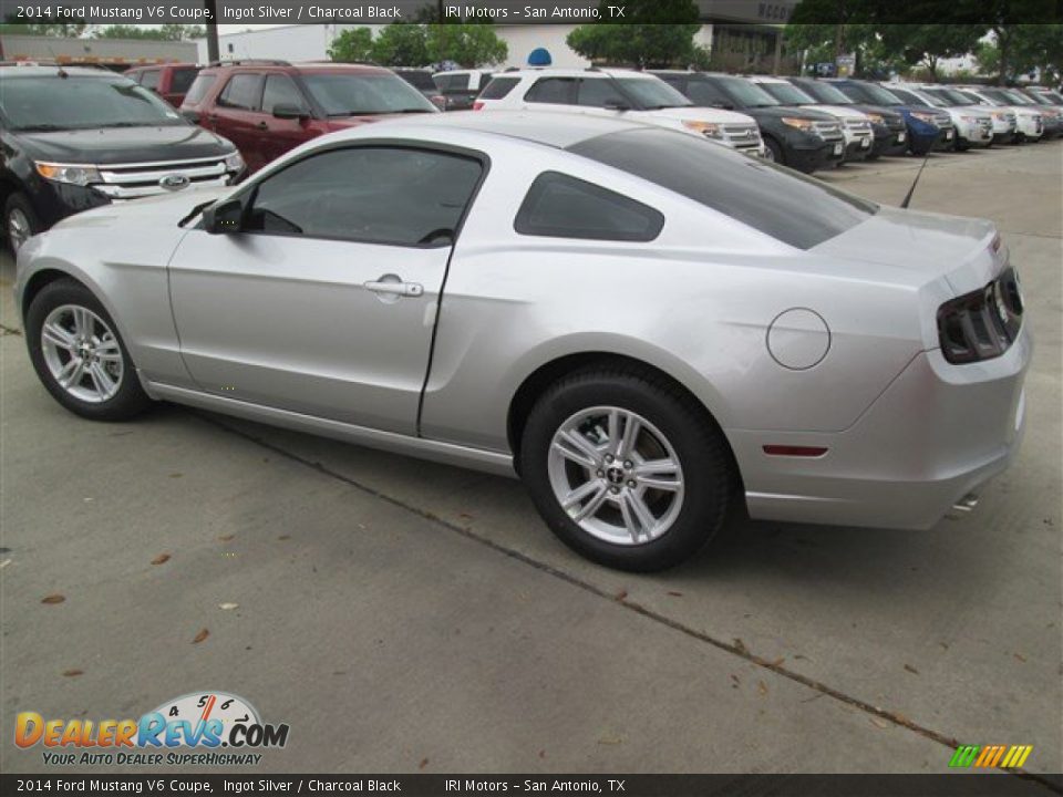 2014 Ford Mustang V6 Coupe Ingot Silver / Charcoal Black Photo #3