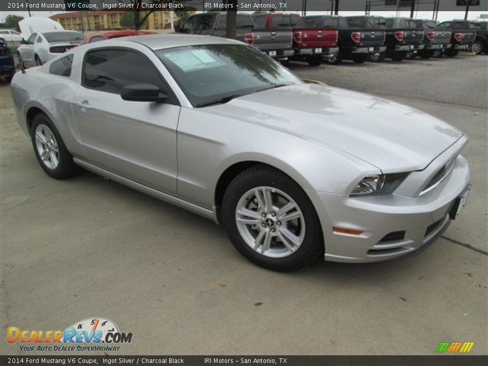 2014 Ford Mustang V6 Coupe Ingot Silver / Charcoal Black Photo #5
