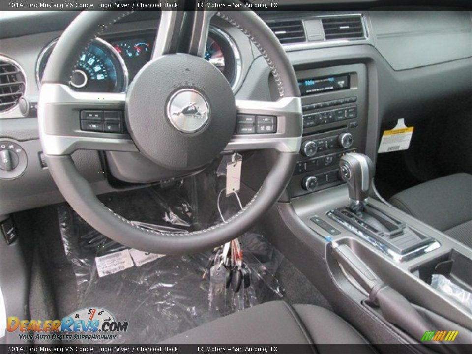 2014 Ford Mustang V6 Coupe Ingot Silver / Charcoal Black Photo #7