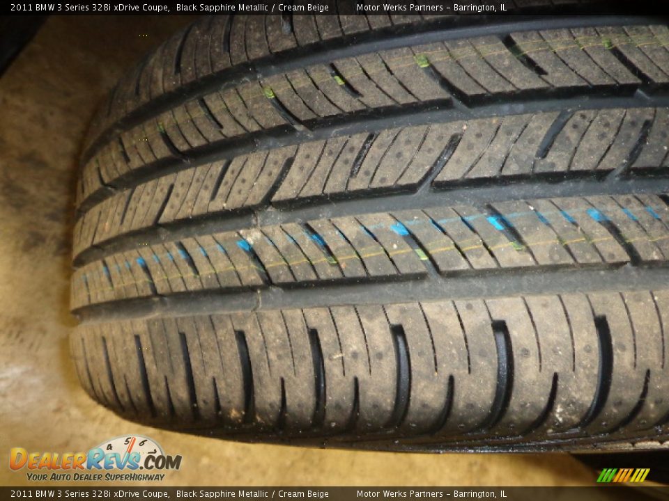 2011 BMW 3 Series 328i xDrive Coupe Black Sapphire Metallic / Cream Beige Photo #7