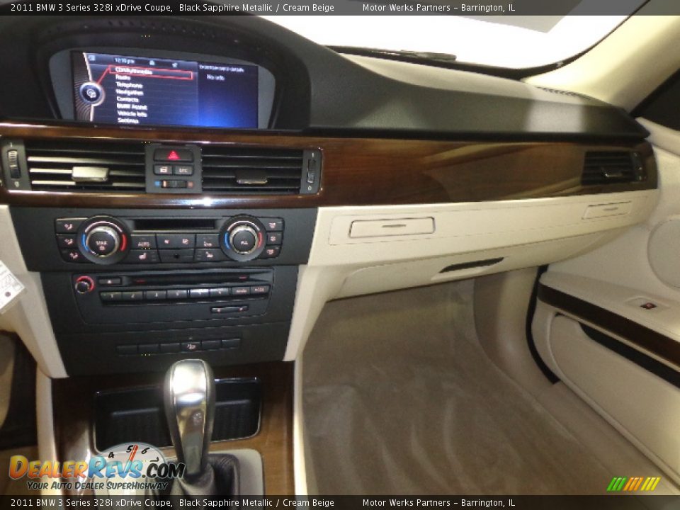 2011 BMW 3 Series 328i xDrive Coupe Black Sapphire Metallic / Cream Beige Photo #27