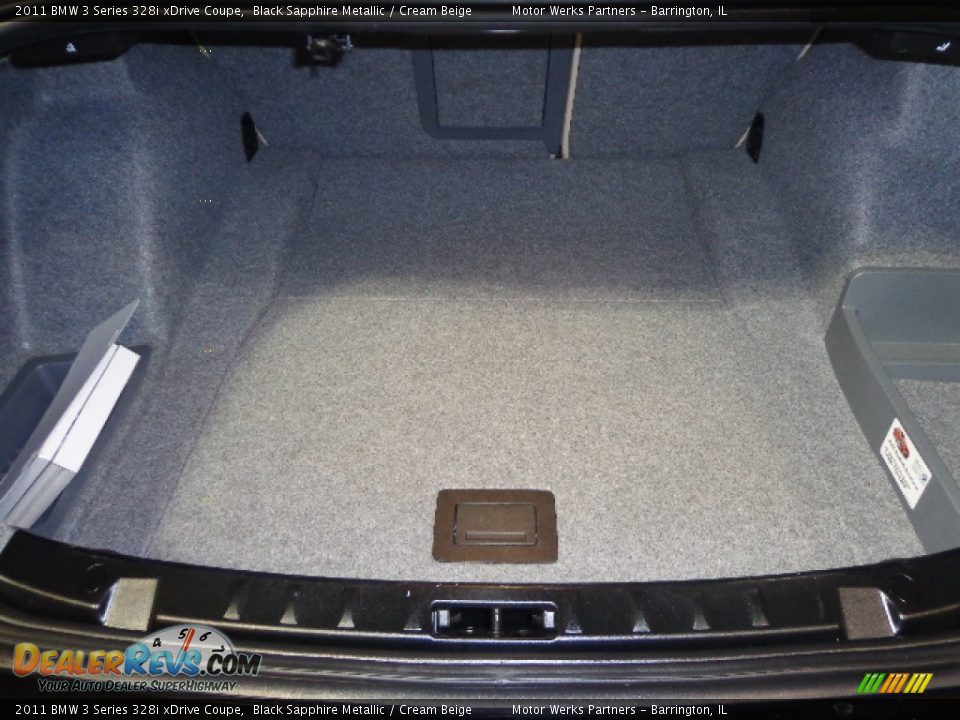 2011 BMW 3 Series 328i xDrive Coupe Black Sapphire Metallic / Cream Beige Photo #29