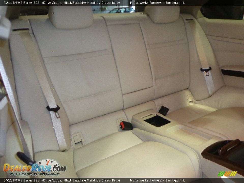 2011 BMW 3 Series 328i xDrive Coupe Black Sapphire Metallic / Cream Beige Photo #30