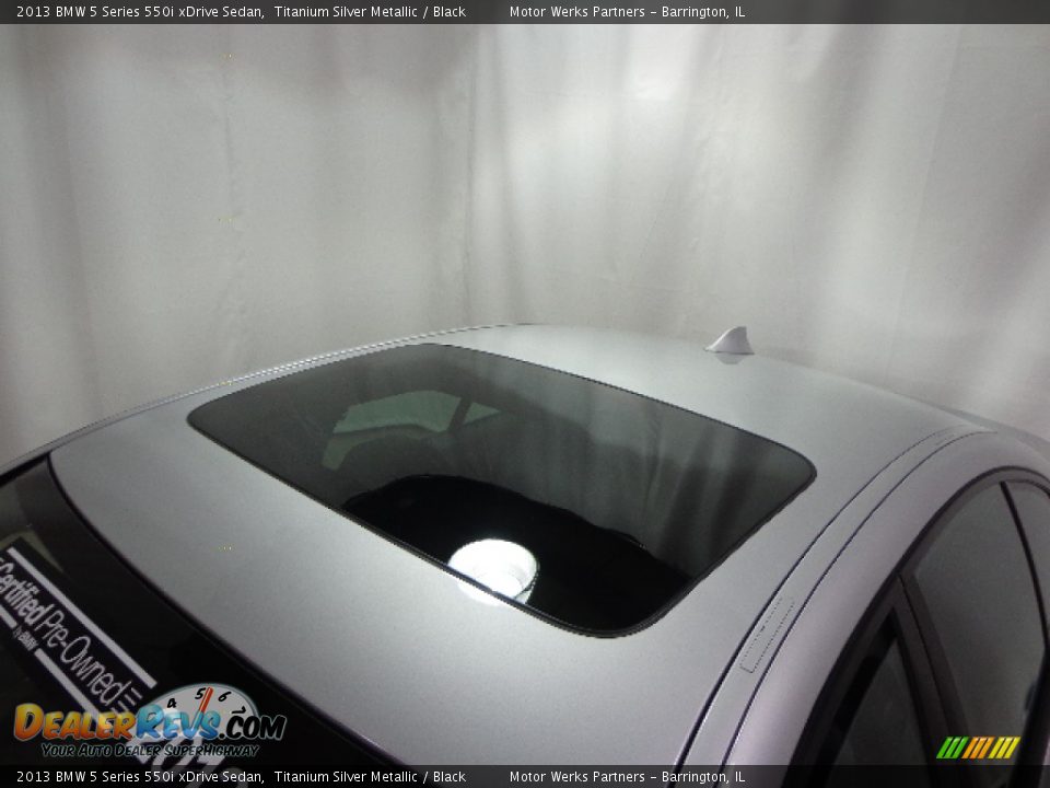 2013 BMW 5 Series 550i xDrive Sedan Titanium Silver Metallic / Black Photo #6