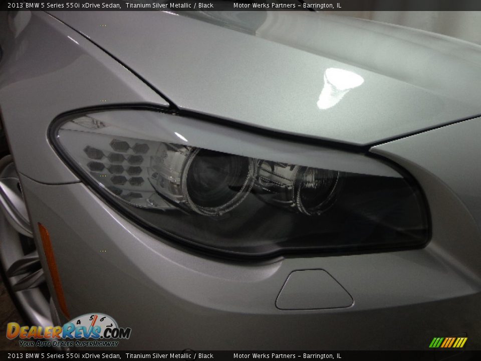 2013 BMW 5 Series 550i xDrive Sedan Titanium Silver Metallic / Black Photo #16