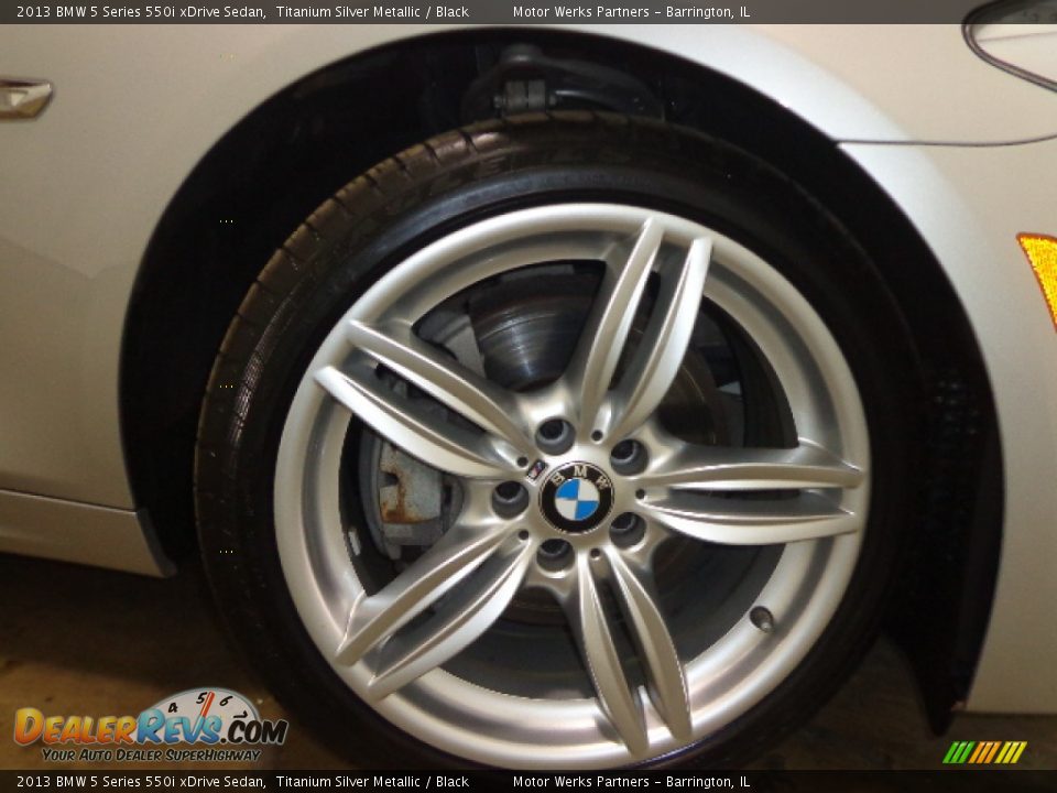 2013 BMW 5 Series 550i xDrive Sedan Titanium Silver Metallic / Black Photo #23