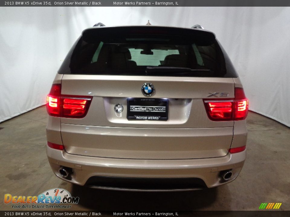 2013 BMW X5 xDrive 35d Orion Silver Metallic / Black Photo #11