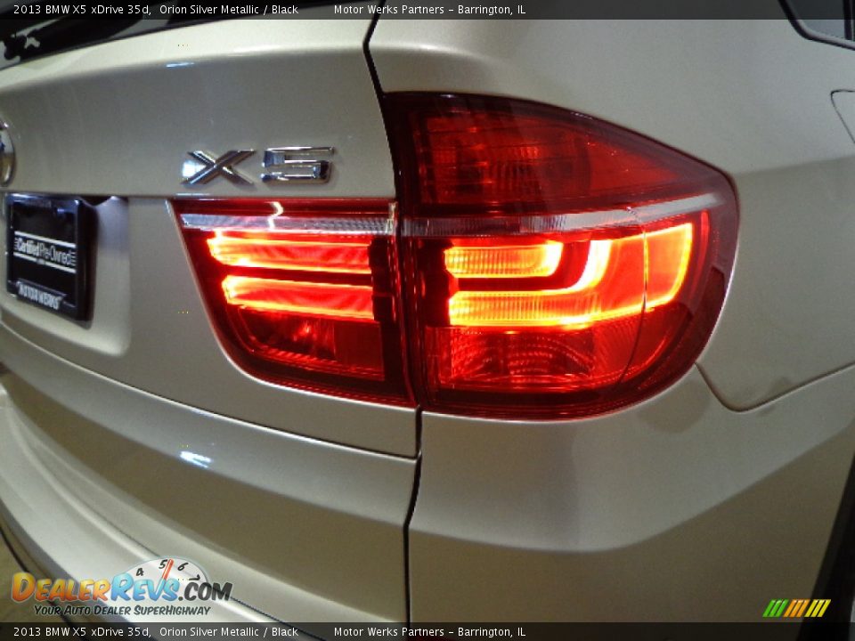 2013 BMW X5 xDrive 35d Orion Silver Metallic / Black Photo #14