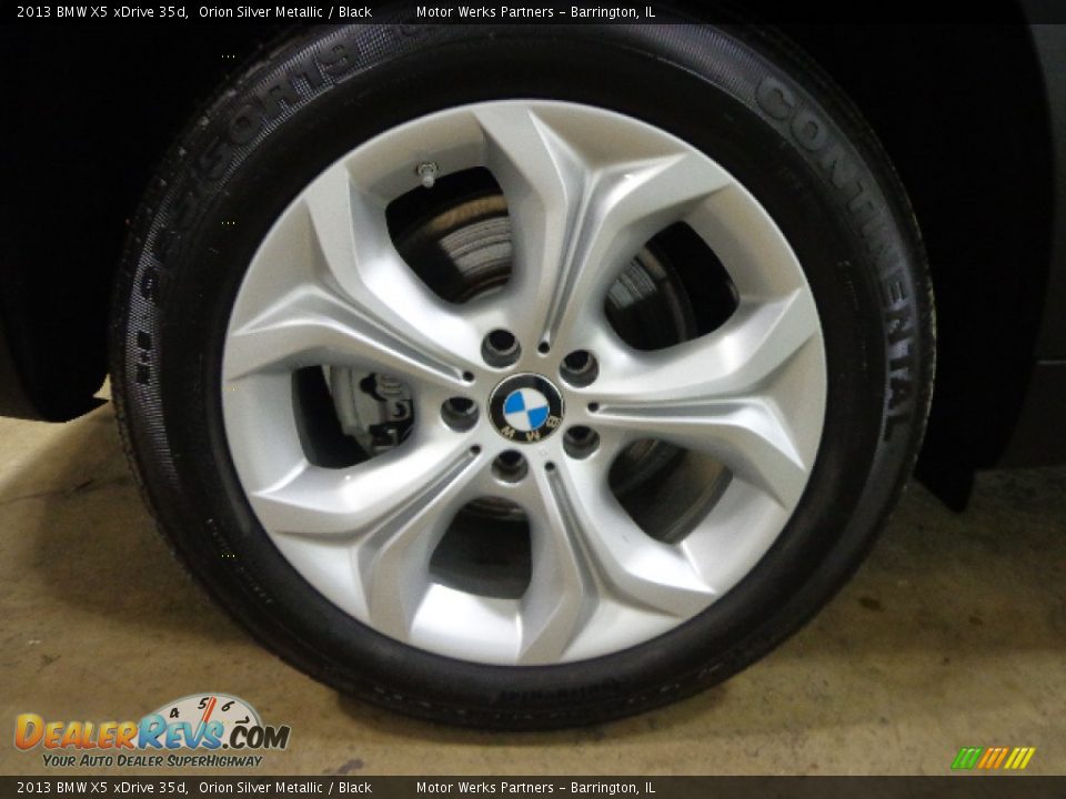 2013 BMW X5 xDrive 35d Orion Silver Metallic / Black Photo #15