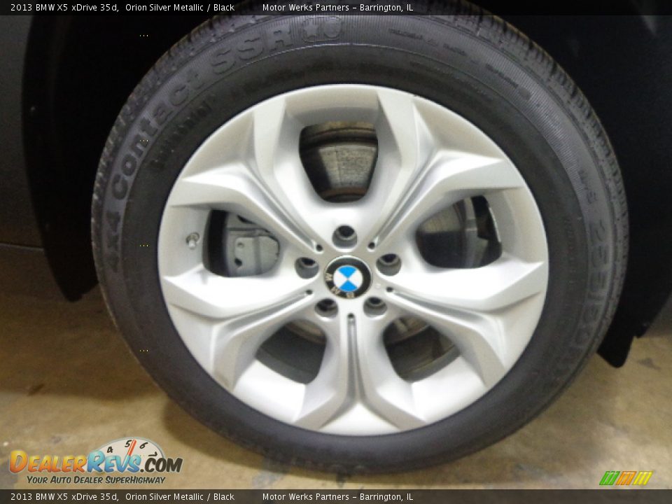 2013 BMW X5 xDrive 35d Orion Silver Metallic / Black Photo #16