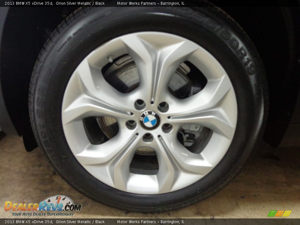 2013 BMW X5 xDrive 35d Orion Silver Metallic / Black Photo #17