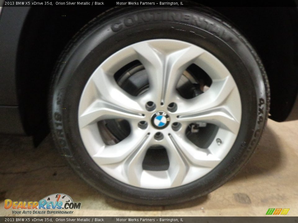 2013 BMW X5 xDrive 35d Orion Silver Metallic / Black Photo #18