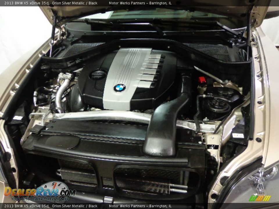 2013 BMW X5 xDrive 35d Orion Silver Metallic / Black Photo #20