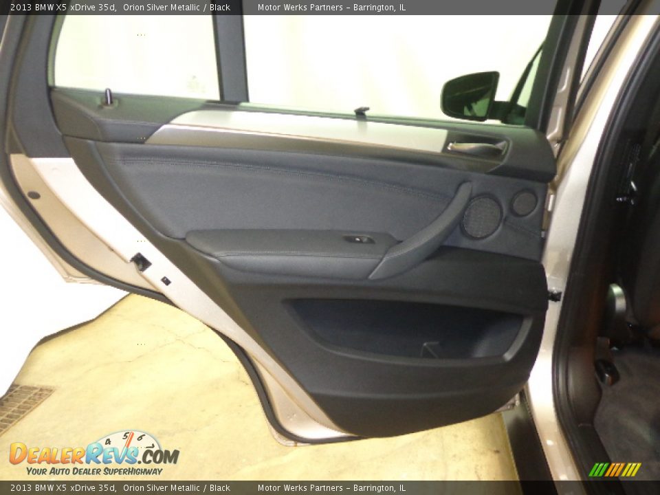 2013 BMW X5 xDrive 35d Orion Silver Metallic / Black Photo #29
