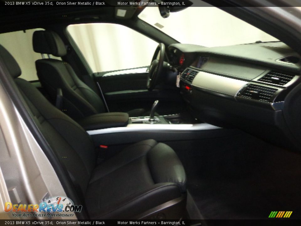 2013 BMW X5 xDrive 35d Orion Silver Metallic / Black Photo #35
