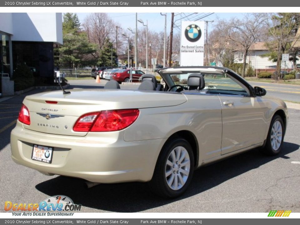 2010 Chrysler Sebring LX Convertible White Gold / Dark Slate Gray Photo #4