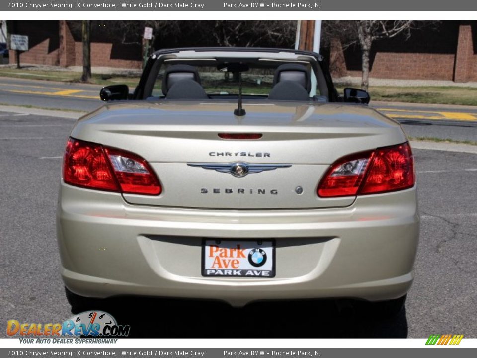 2010 Chrysler Sebring LX Convertible White Gold / Dark Slate Gray Photo #5