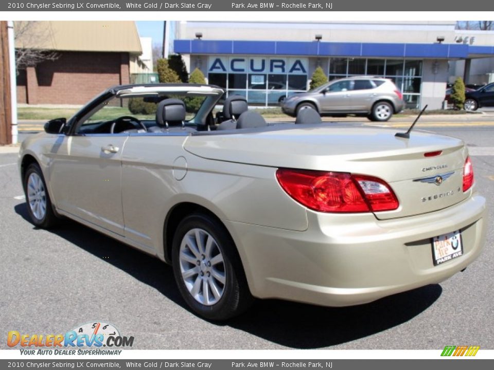2010 Chrysler Sebring LX Convertible White Gold / Dark Slate Gray Photo #6