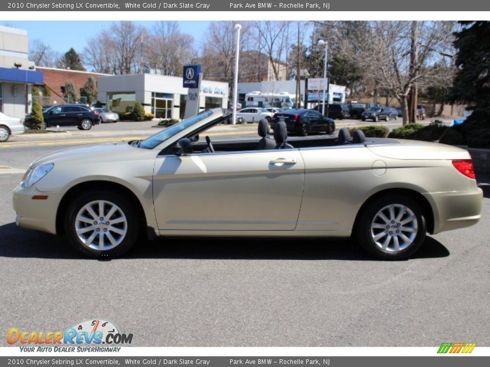 2010 Chrysler Sebring LX Convertible White Gold / Dark Slate Gray Photo #7