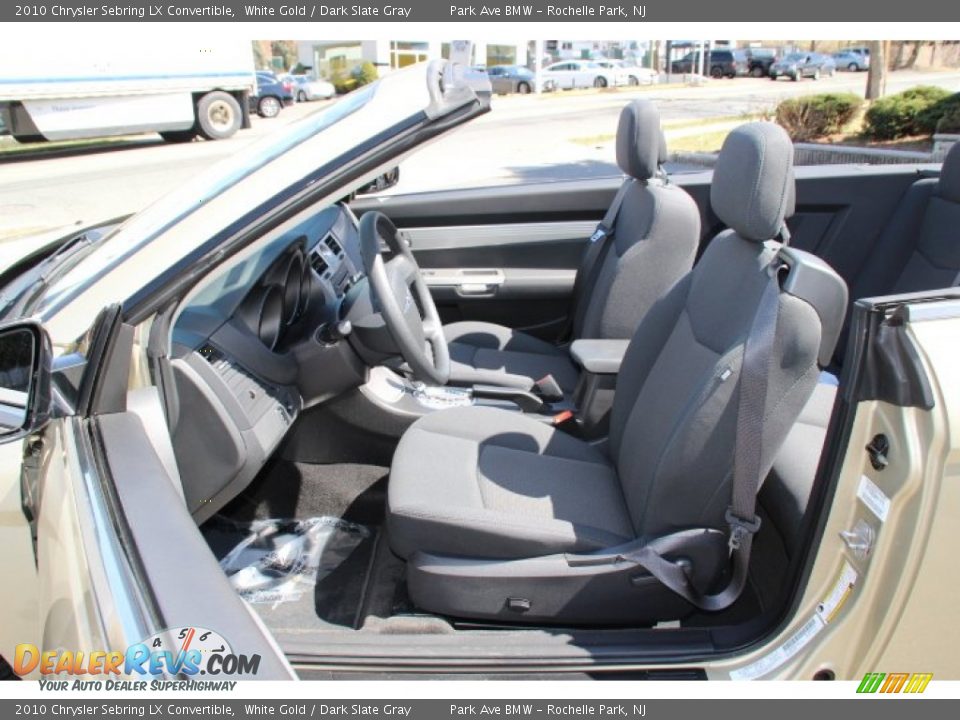 2010 Chrysler Sebring LX Convertible White Gold / Dark Slate Gray Photo #12