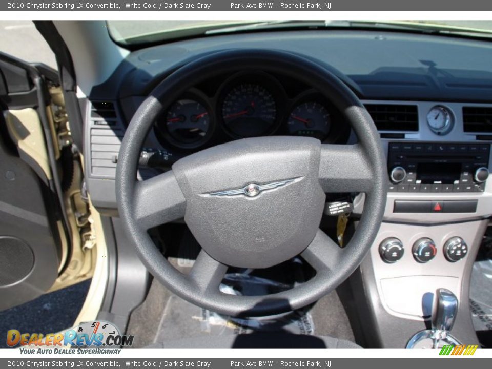 2010 Chrysler Sebring LX Convertible White Gold / Dark Slate Gray Photo #17