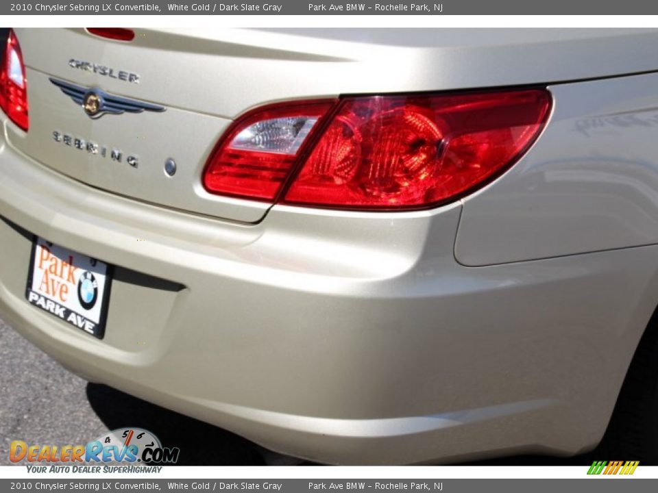 2010 Chrysler Sebring LX Convertible White Gold / Dark Slate Gray Photo #20