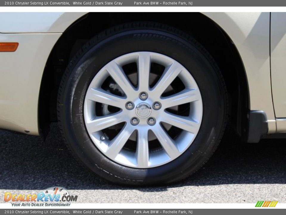 2010 Chrysler Sebring LX Convertible White Gold / Dark Slate Gray Photo #28