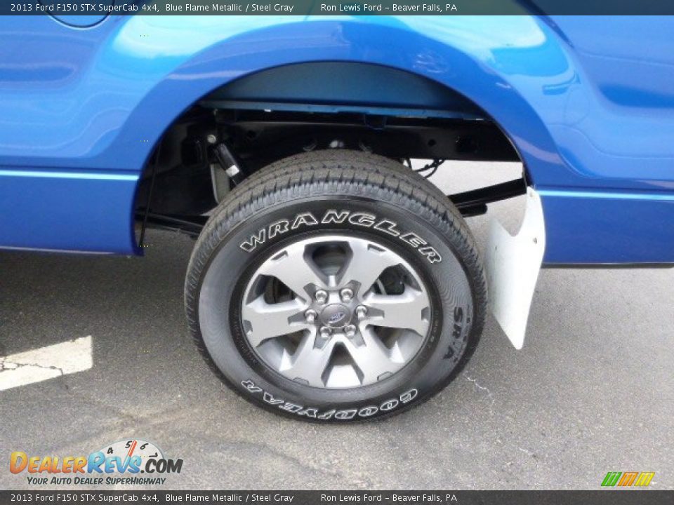 2013 Ford F150 STX SuperCab 4x4 Blue Flame Metallic / Steel Gray Photo #9