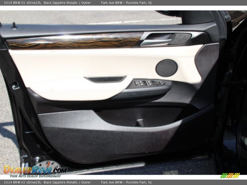 2014 BMW X3 xDrive28i Black Sapphire Metallic / Oyster Photo #9