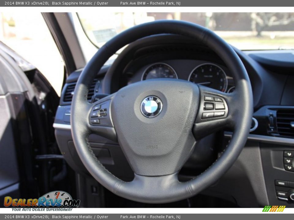 2014 BMW X3 xDrive28i Black Sapphire Metallic / Oyster Photo #16