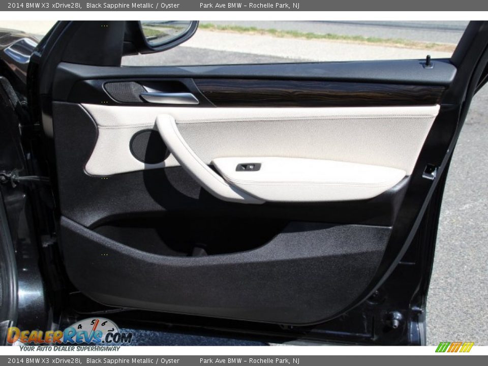 2014 BMW X3 xDrive28i Black Sapphire Metallic / Oyster Photo #25