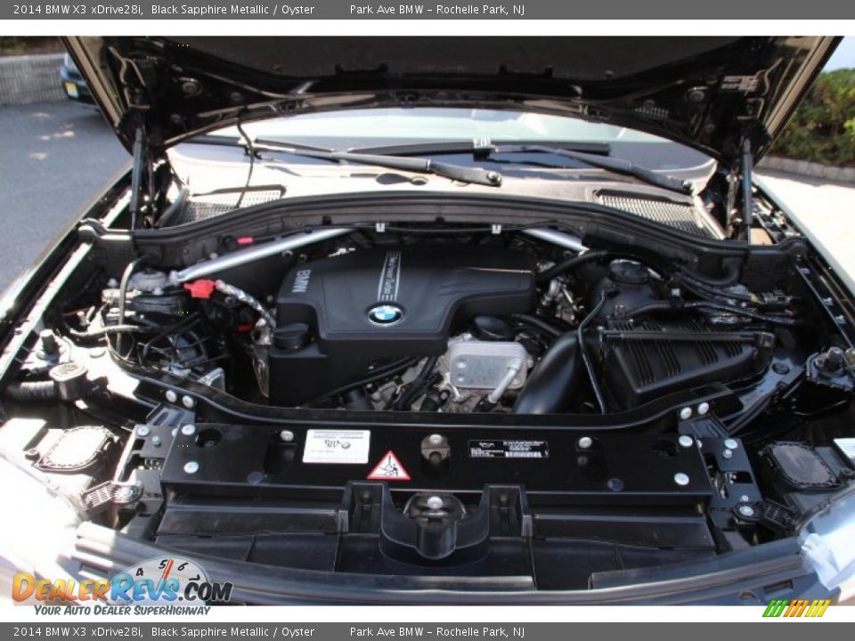 2014 BMW X3 xDrive28i Black Sapphire Metallic / Oyster Photo #29