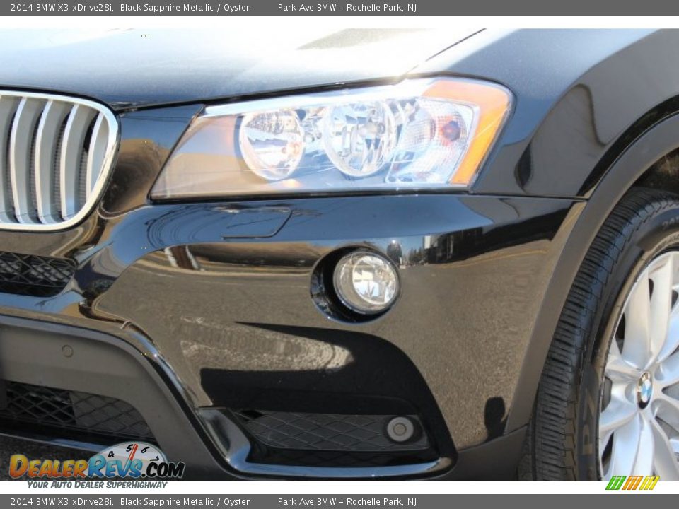 2014 BMW X3 xDrive28i Black Sapphire Metallic / Oyster Photo #30
