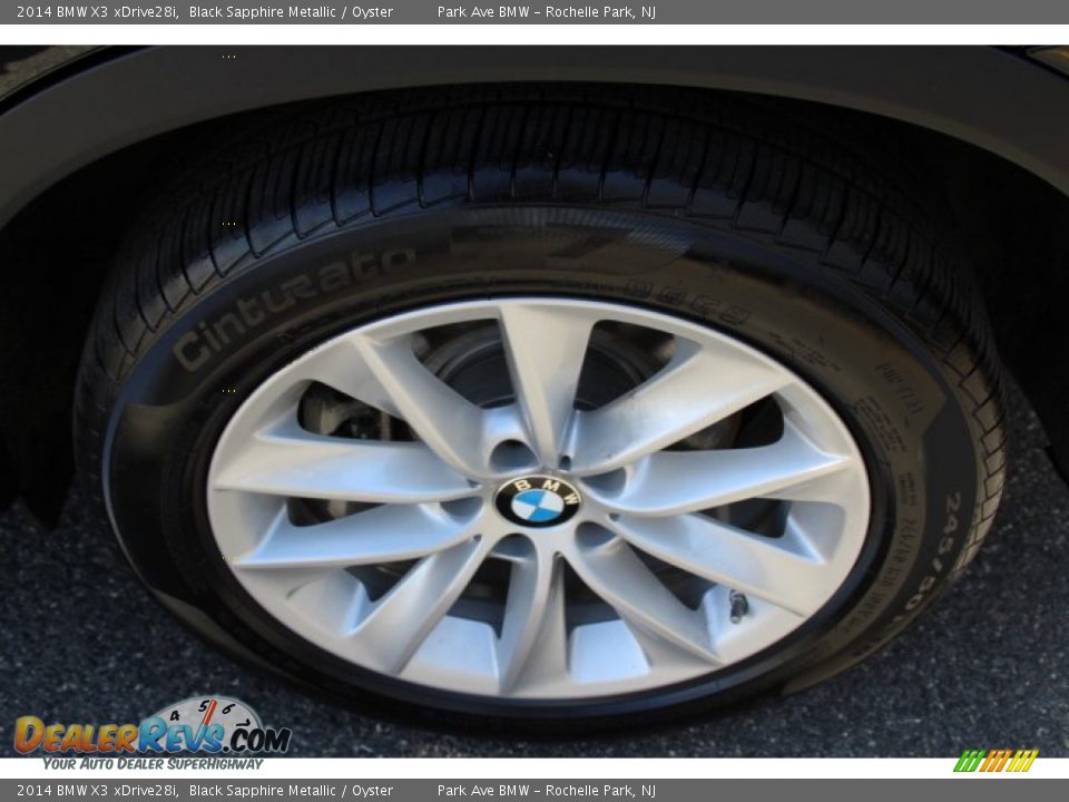2014 BMW X3 xDrive28i Black Sapphire Metallic / Oyster Photo #32