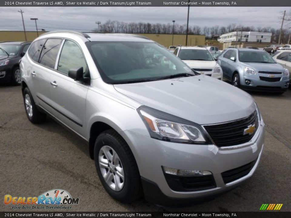 2014 Chevrolet Traverse LS AWD Silver Ice Metallic / Dark Titanium/Light Titanium Photo #3