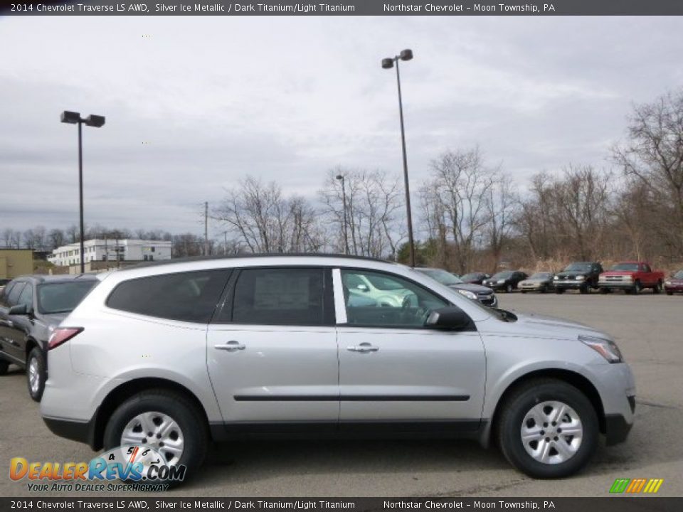 2014 Chevrolet Traverse LS AWD Silver Ice Metallic / Dark Titanium/Light Titanium Photo #4