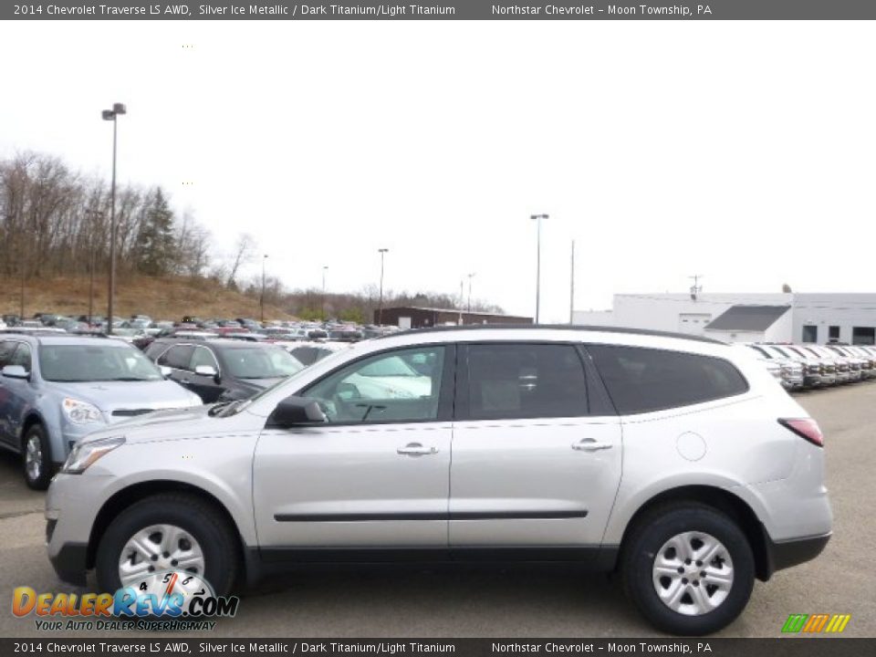 2014 Chevrolet Traverse LS AWD Silver Ice Metallic / Dark Titanium/Light Titanium Photo #8