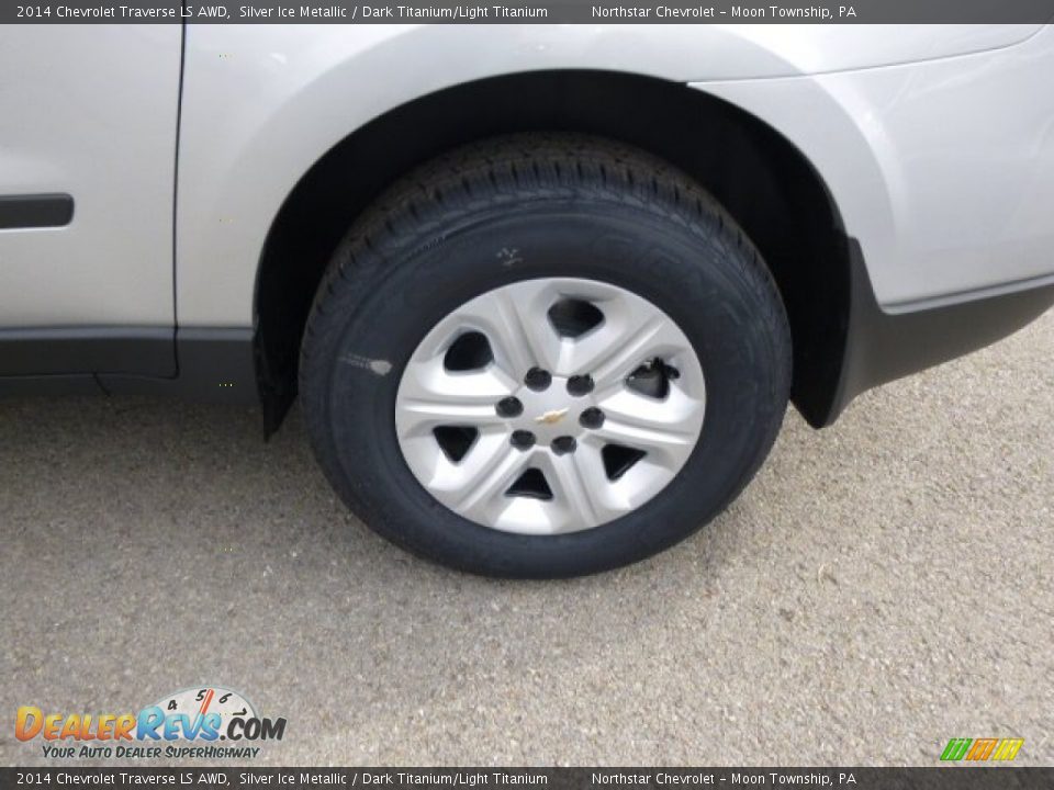 2014 Chevrolet Traverse LS AWD Silver Ice Metallic / Dark Titanium/Light Titanium Photo #9