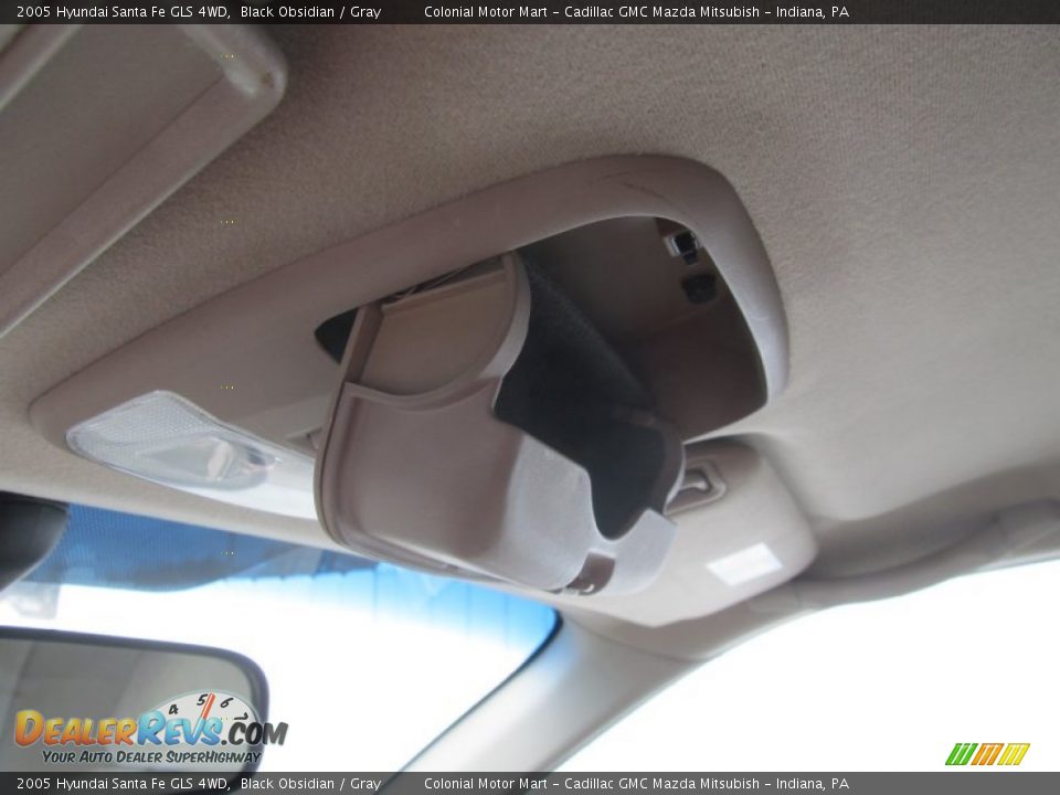 2005 Hyundai Santa Fe GLS 4WD Black Obsidian / Gray Photo #18