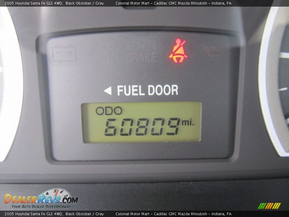 2005 Hyundai Santa Fe GLS 4WD Black Obsidian / Gray Photo #20