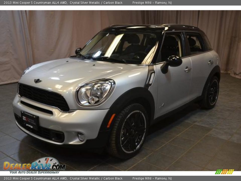 2013 Mini Cooper S Countryman ALL4 AWD Crystal Silver Metallic / Carbon Black Photo #1