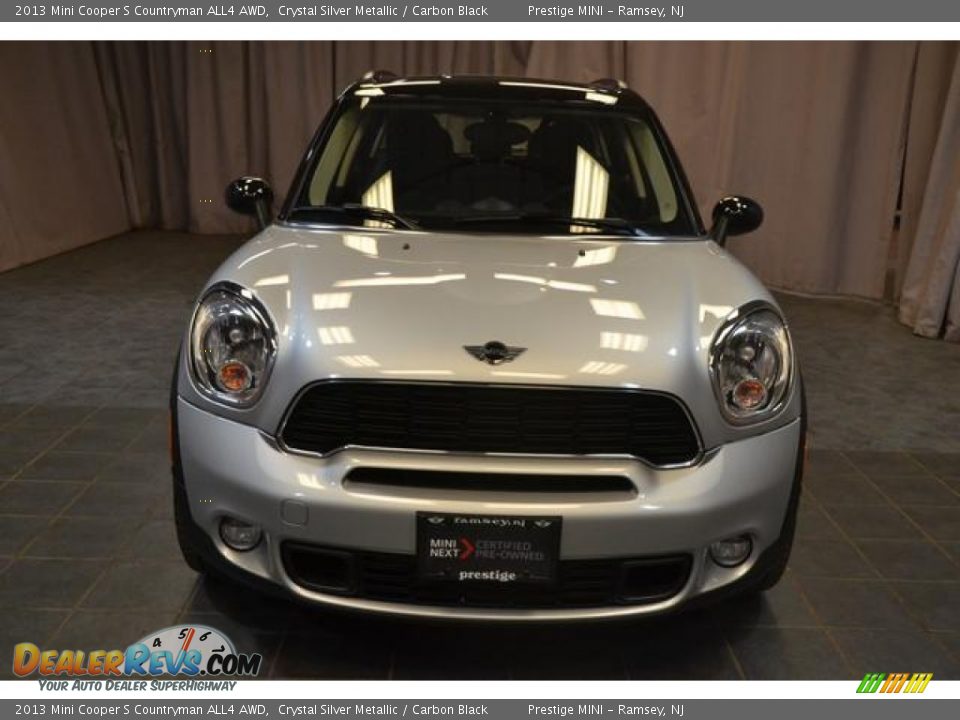 2013 Mini Cooper S Countryman ALL4 AWD Crystal Silver Metallic / Carbon Black Photo #3